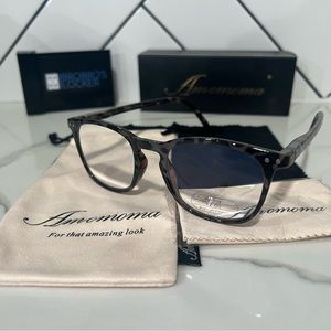 Amoma Classic Reading Glasses - Blue Tortoise Frame - +2.00